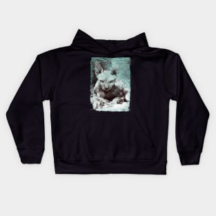 Sphynx cat design Kids Hoodie